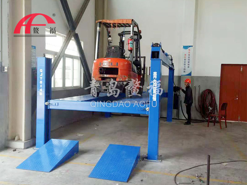 Jinhua railway station forklift four-post lift maintenance case